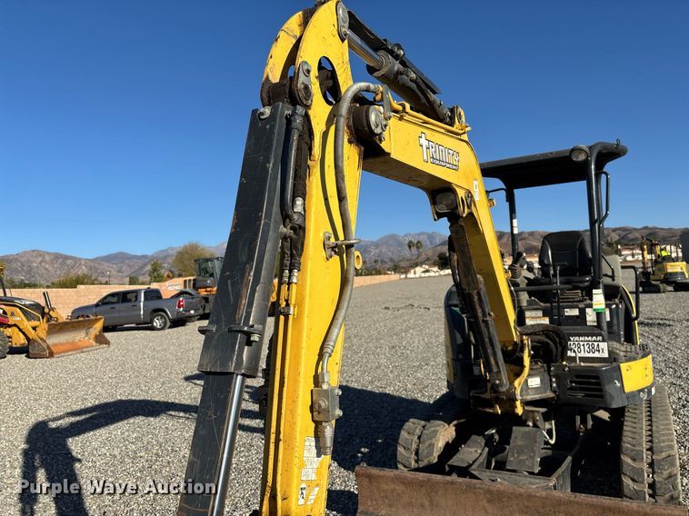 image for item YA0173 2019 Yanmar VIO35-6A mini excavator