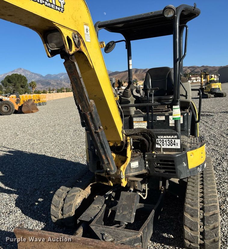 image for item YA0173 2019 Yanmar VIO35-6A mini excavator