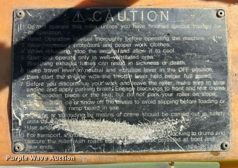 image for item YA0174 Mikasa MRH 800 GS walk behind double drum compactor