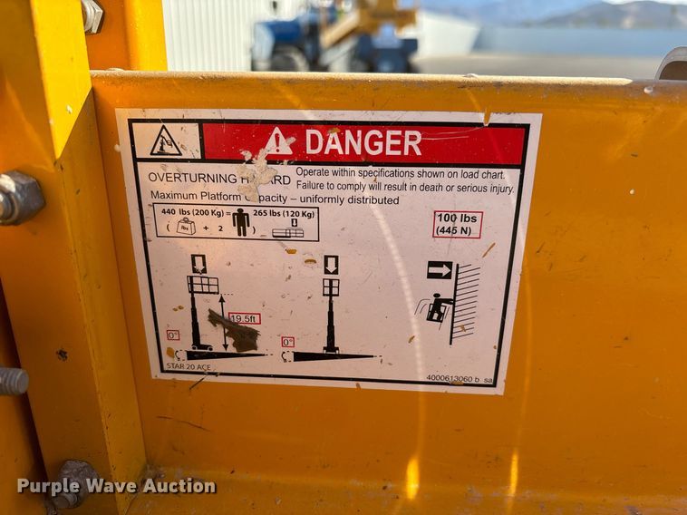 image for item YA0188 2019 Haulotte Star 20 AC E vertical lift