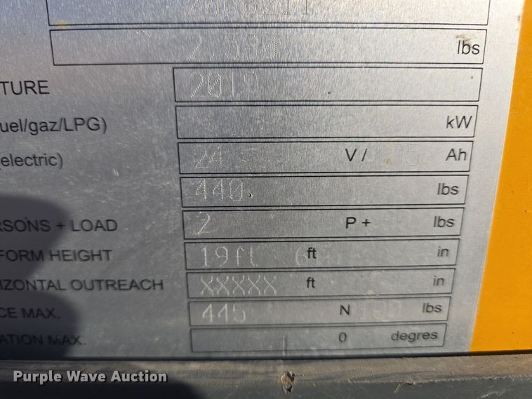 image for item YA0190 2019 Haulotte Star 20 AC E vertical lift
