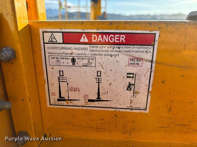 image for item YA0198 2019 Haulotte Star 20 AC E vertical lift