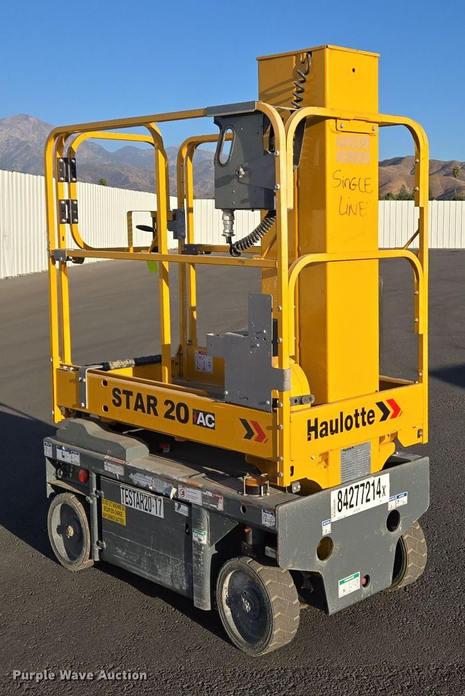 image for item YA0199 2019 Haulotte Star 20 AC E vertical lift