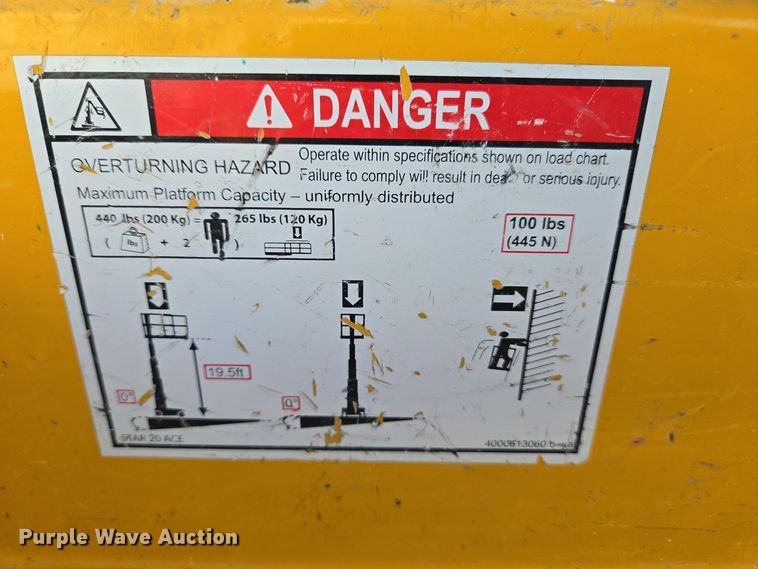 image for item YA0199 2019 Haulotte Star 20 AC E vertical lift