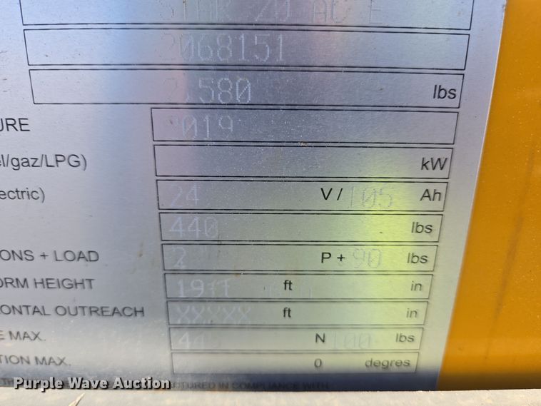 image for item YA0202 2019 Haulotte Star 20 AC E vertical lift