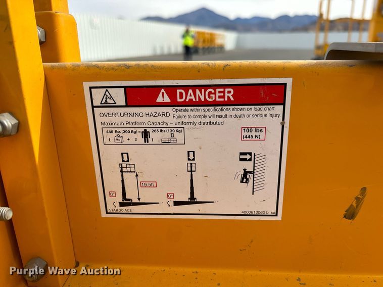 image for item YA0208 2019 Haulotte Star 20 AC E vertical lift
