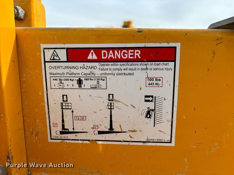 image for item YA0209 2019 Haulotte Star 20 AC E vertical lift