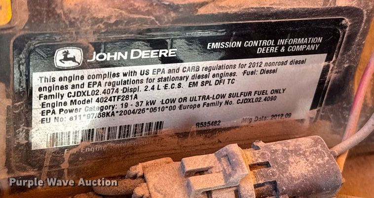 image for item YA0216 2013 Atlas Copco XAS 185 JD7PE air compressor