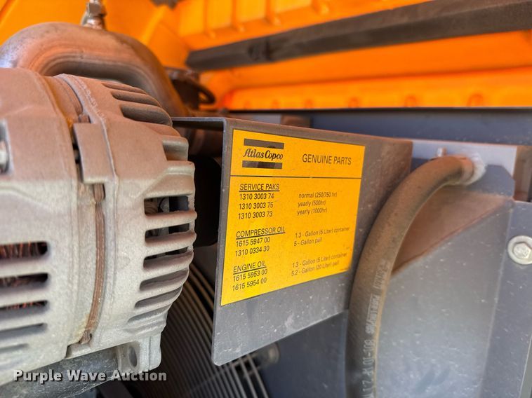 image for item YA0216 2013 Atlas Copco XAS 185 JD7PE air compressor