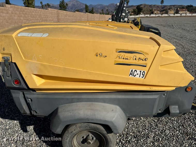 image for item YA0217 2016 Atlas Copco XAS 185 KD7 PE T4F air compressor