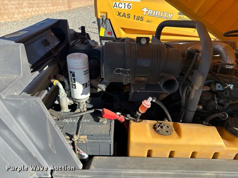 image for item YA0217 2016 Atlas Copco XAS 185 KD7 PE T4F air compressor