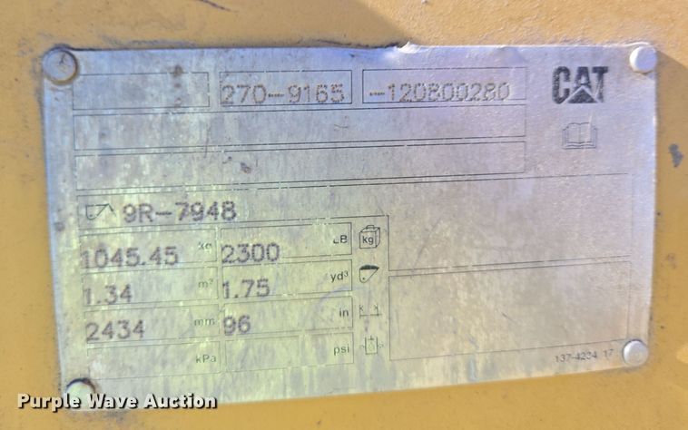image for item YA0218 2013 Caterpillar 450E backhoe