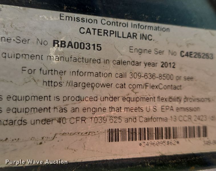 image for item YA0218 2013 Caterpillar 450E backhoe