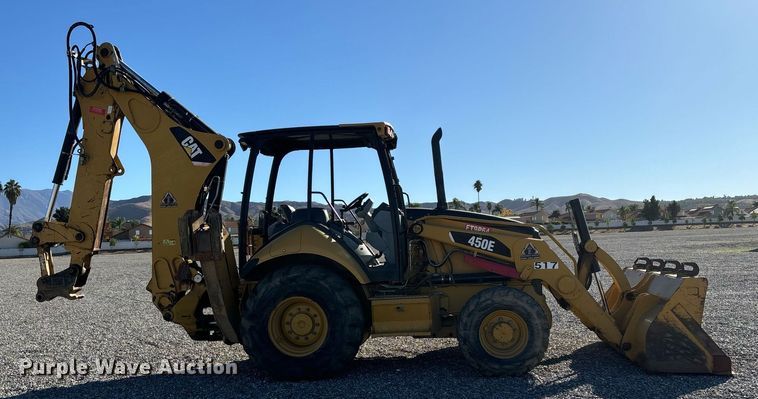 image for item YA0219 2012 Caterpillar 450E backhoe