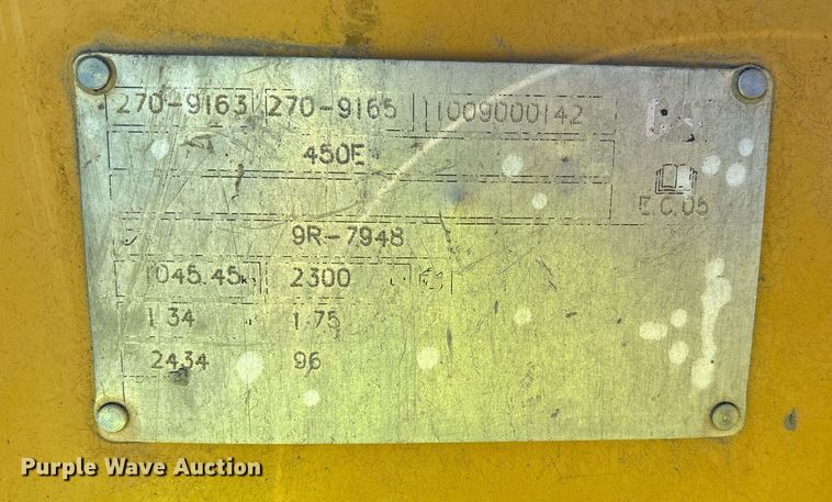 image for item YA0219 2012 Caterpillar 450E backhoe