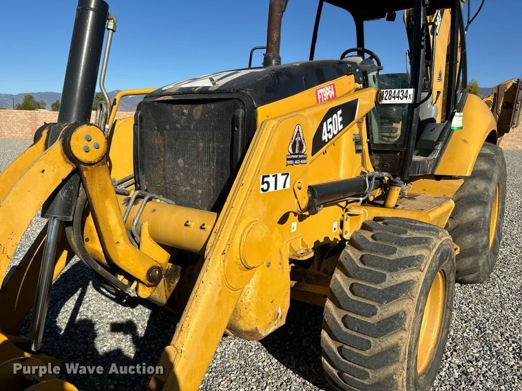 image for item YA0219 2012 Caterpillar 450E backhoe