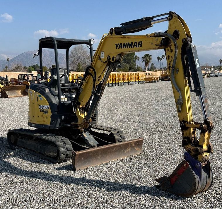 image for item YA0228 2018 Yanmar ViO35-6A mini excavator