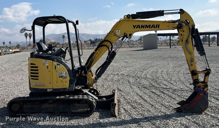 image for item YA0228 2018 Yanmar ViO35-6A mini excavator