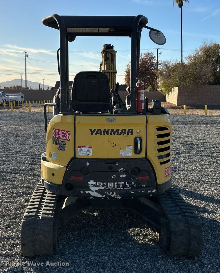 image for item YA0229 2019 Yanmar VIO35-6A mini excavator