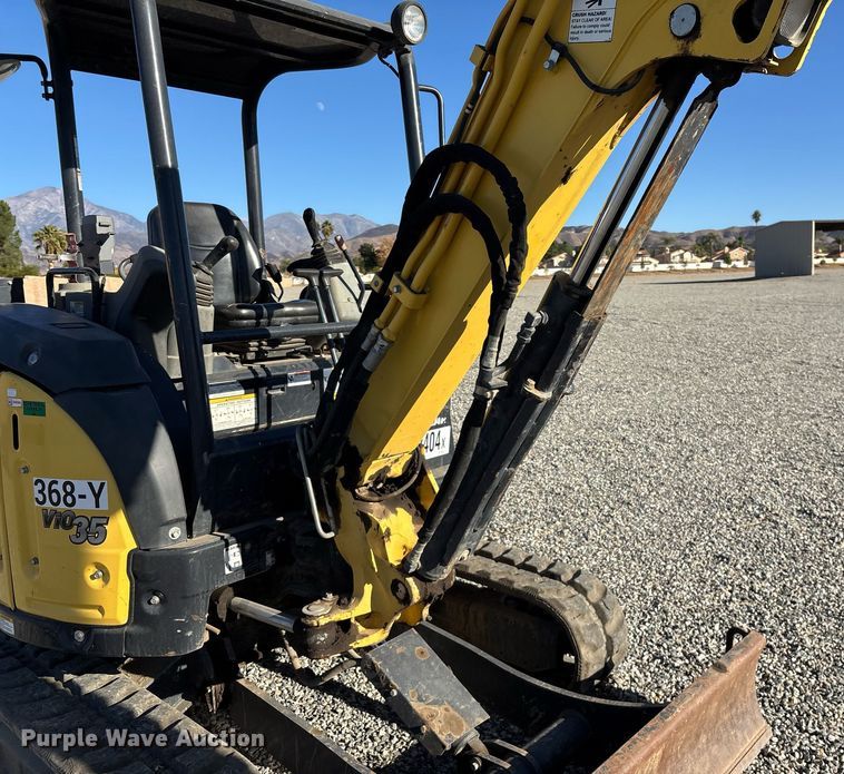 image for item YA0230 2018 Yanmar VIO35-6A mini excavator
