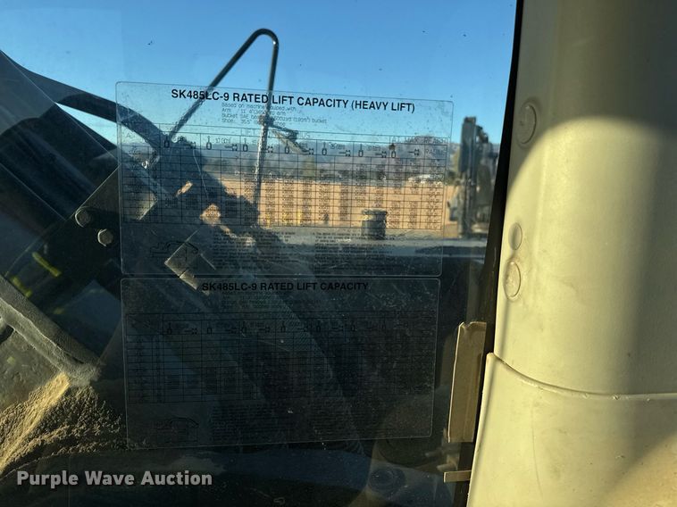 image for item YA0235 2012 Kobelco SK485-9 excavator