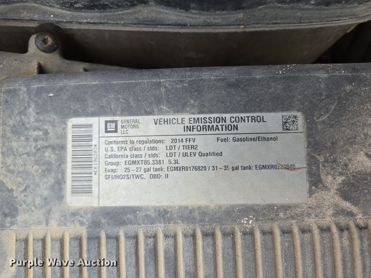 image for item DV1253 2014 Chevrolet Tahoe Police SUV