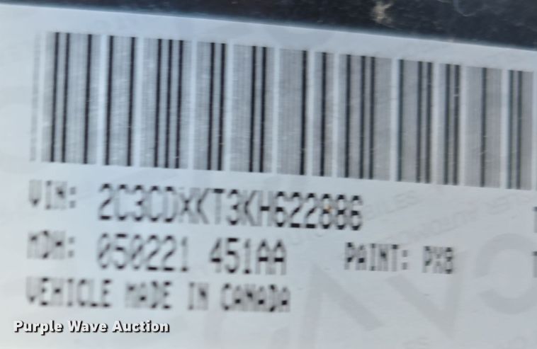 image for item DW3055 2019 Dodge Charger Police Interceptor 