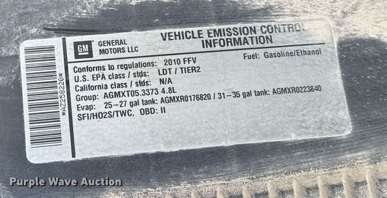 image for item EG7153 2010 Chevrolet Silverado 1500 pickup truck