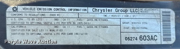 image for item EG7974 2009 Dodge Grand Caravan van