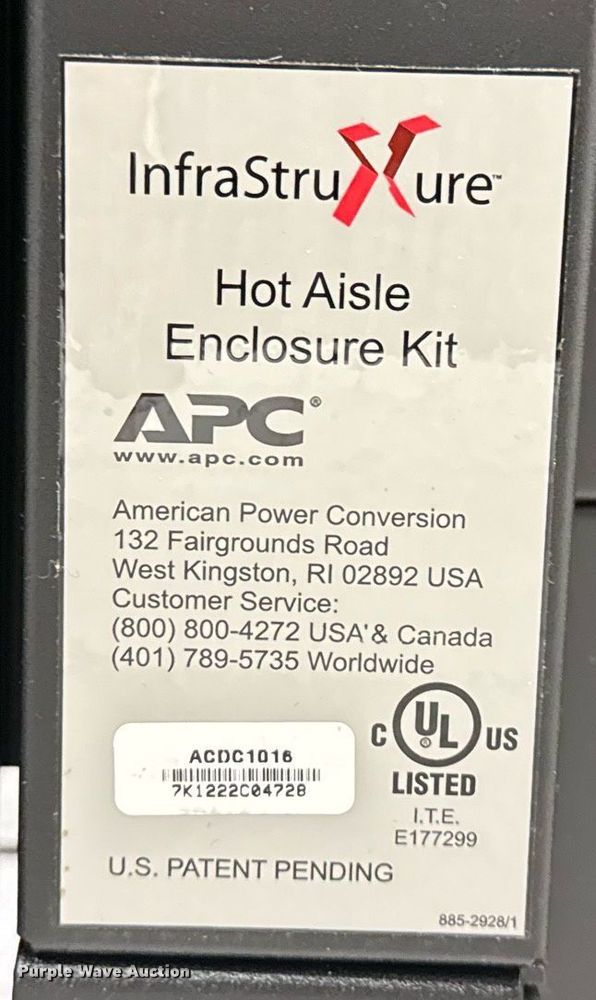 image for item EG7990 (12) InfraStruXure modular enclosed systems