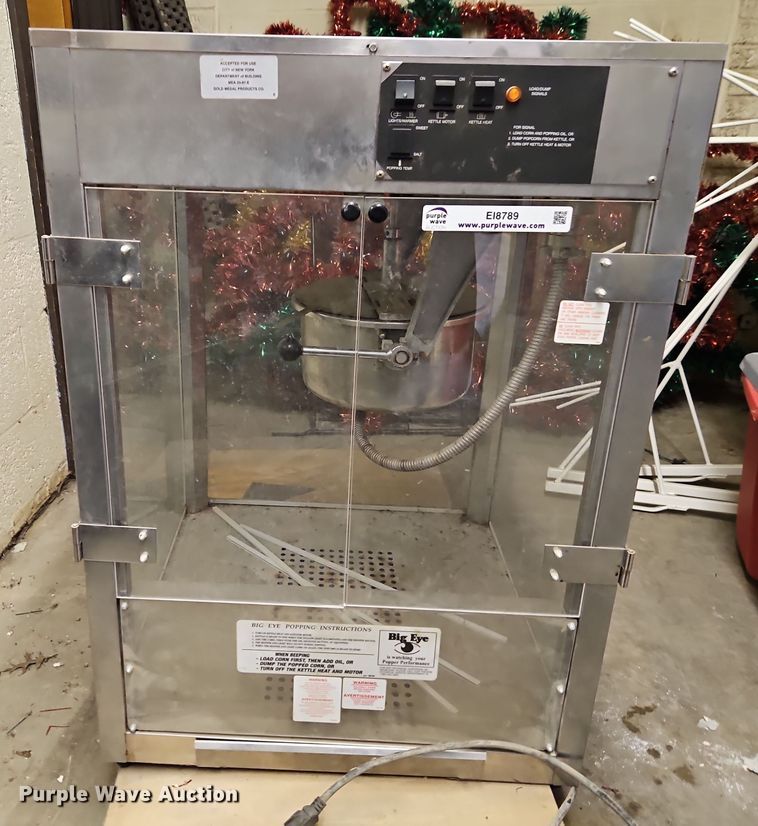 image for item EI8789 Big Eye popcorn maker