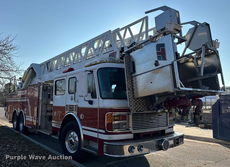 image for item EJ5335 2001 American LaFrance Eagle aerial platform fire truck