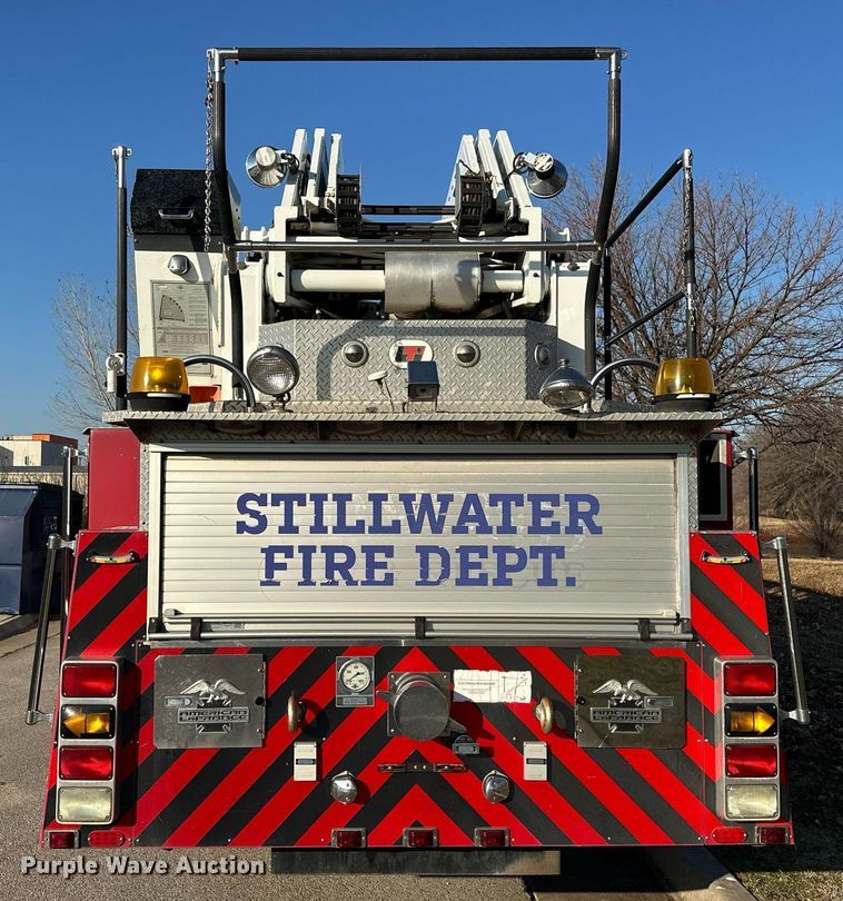 image for item EJ5335 2001 American LaFrance Eagle aerial platform fire truck