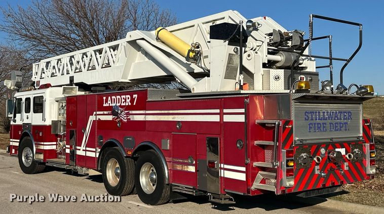 image for item EJ5335 2001 American LaFrance Eagle aerial platform fire truck