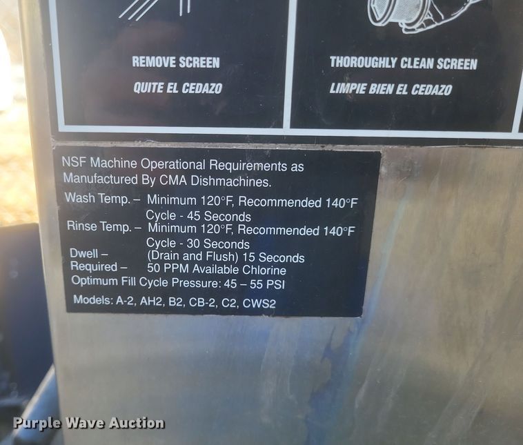 image for item EJ8173 CMA AH-2 dishwasher