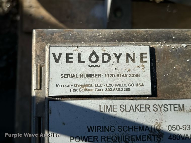 image for item EN5036 Velodyne detention slaker lime feed system