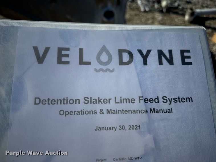 image for item EN5036 Velodyne detention slaker lime feed system