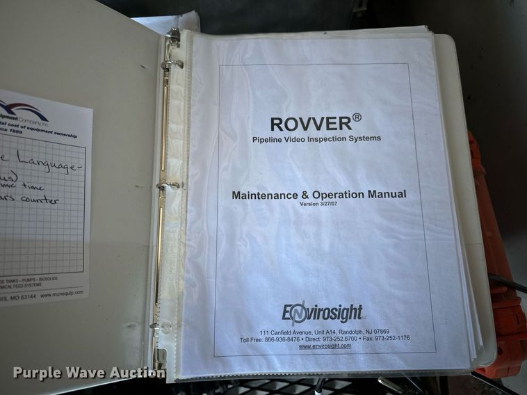 image for item EN5037 Envirosight RA200 sewer camera inspection system