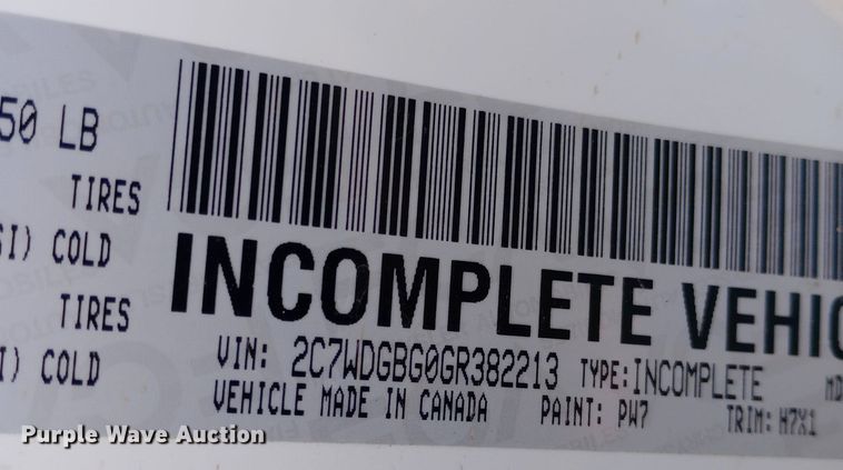 image for item EO0520 2016 Dodge  Grand Caravan  handicap accessible van