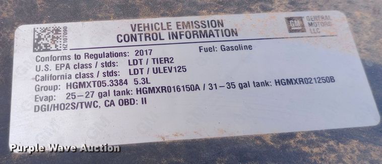 image for item EO0523 2017 Chevrolet Silverado 1500 Double Cab pickup truck