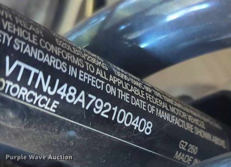 image for item EQ2120 2009 Suzuki GZ250 motorcycle