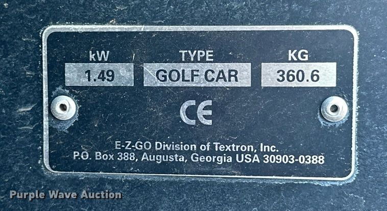 image for item ER4818 E-Z-Go Medalist golf cart