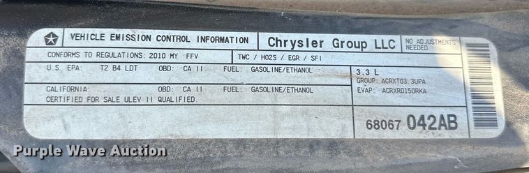 image for item ER4849 2010 Dodge Grand Caravan van