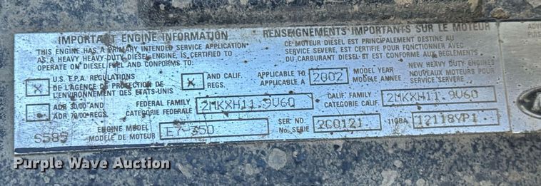 image for item LH9442 2003 Mack CV713 dump truck