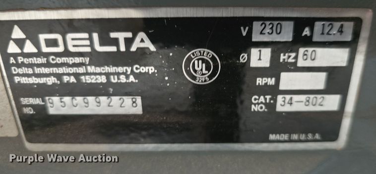 image for item NI9378 Delta  table saw