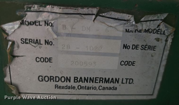 image for item NI9425 Gordon Bannerman B-DM-6 field groomer