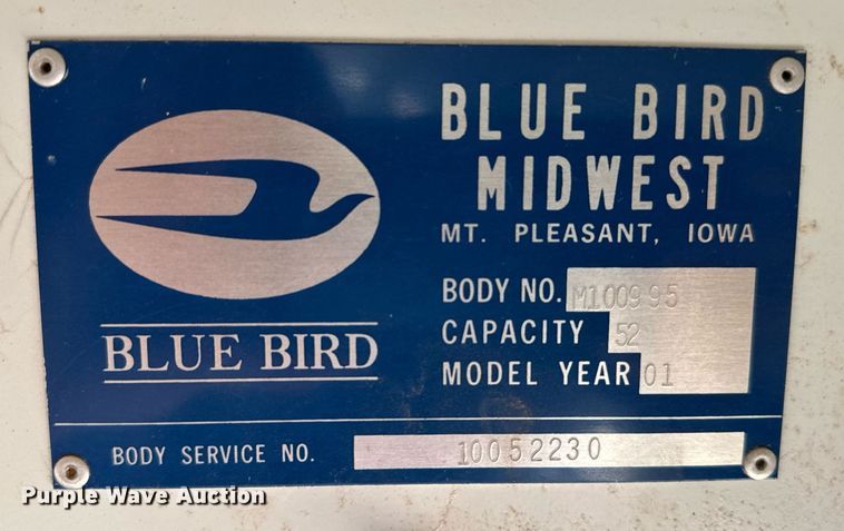 image for item NN9523 2000 GMC school bus