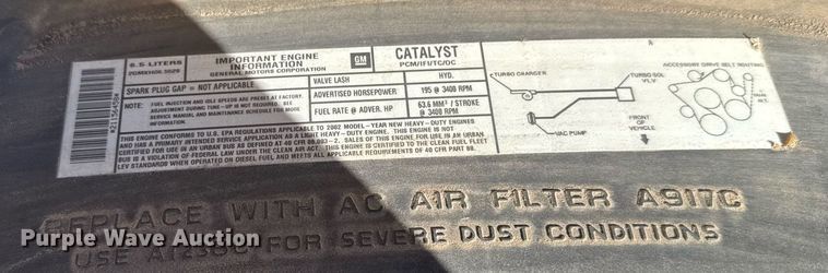 image for item NN9526 2002 Chevrolet Express G3500 school bus