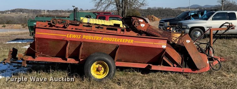 image for item DO0235 Lewis Brothers Mfg poultry house cleanout machine