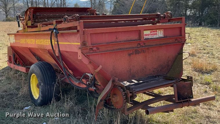 image for item DO0235 Lewis Brothers Mfg poultry house cleanout machine